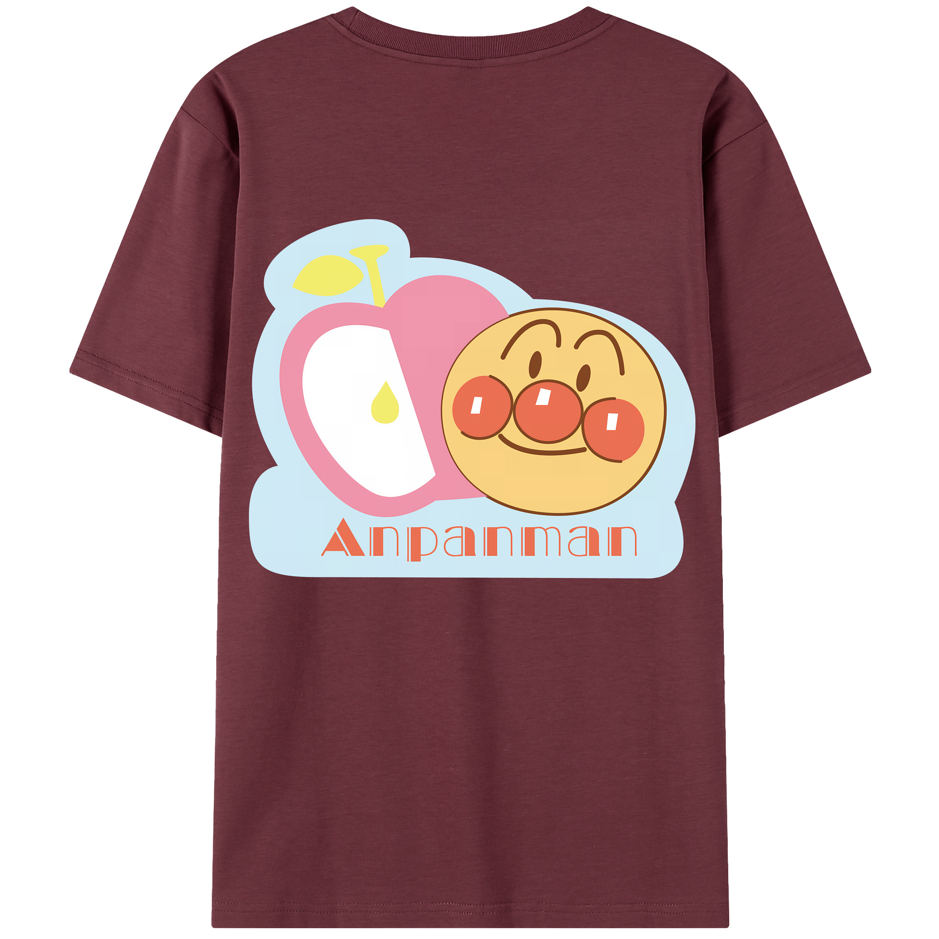 （画像用） アンパンマン Anpanman 綿100％半袖Tシャツ（背面プリント）